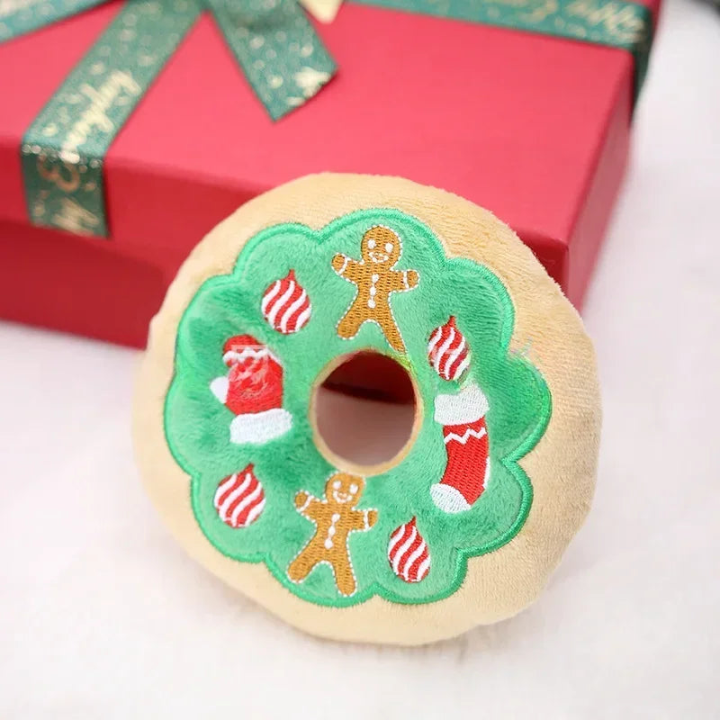 Singing Plush Pet Teddy with Kittens & Dogs - Festive Circle Toy
