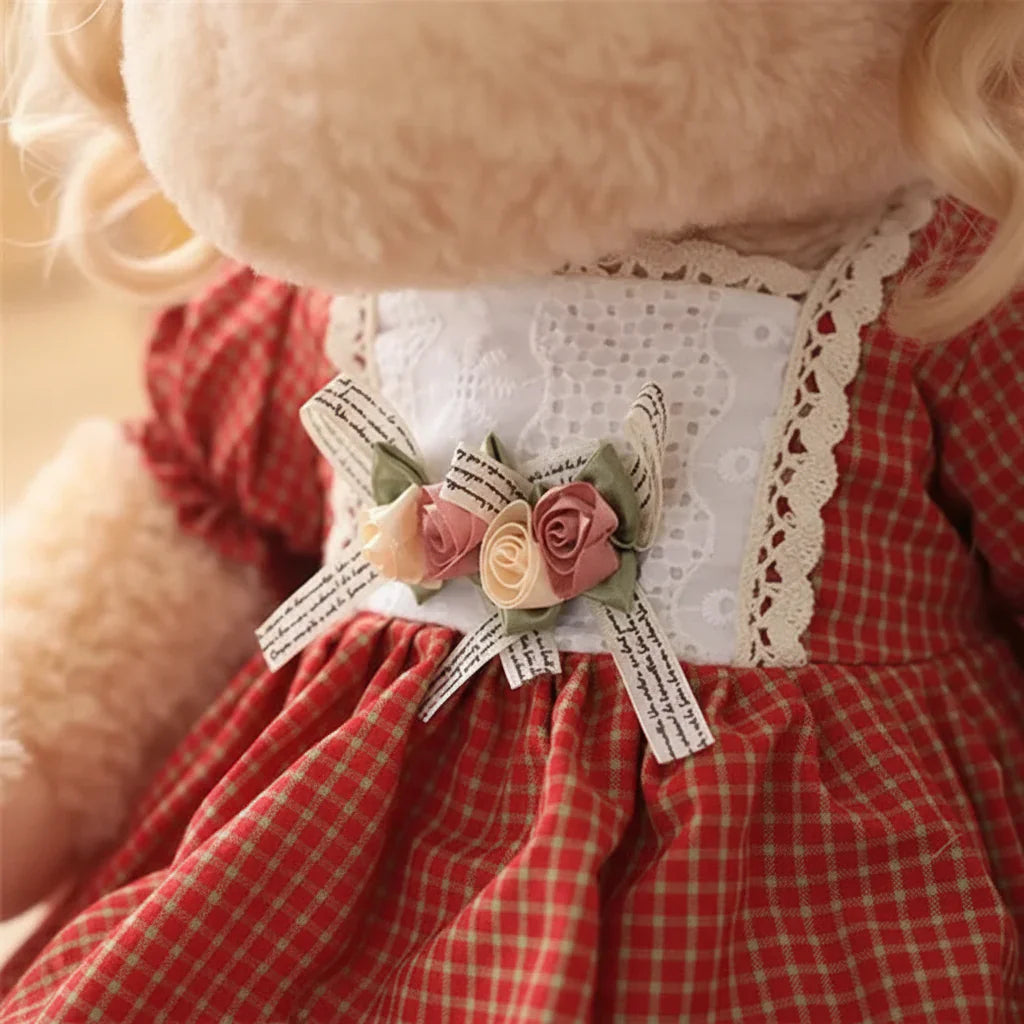 Couple Teddy Bear Plush Dolls in Dress