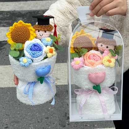Crochet Sunflower Bouquet Handmade Eternal Flowers for Gifts and Decoration