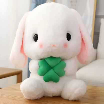 Easter White Rabbit Plush Toy with Carrot