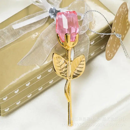 Crystal Rose Artificial Flower - Mother's Day & Anniversary Gift