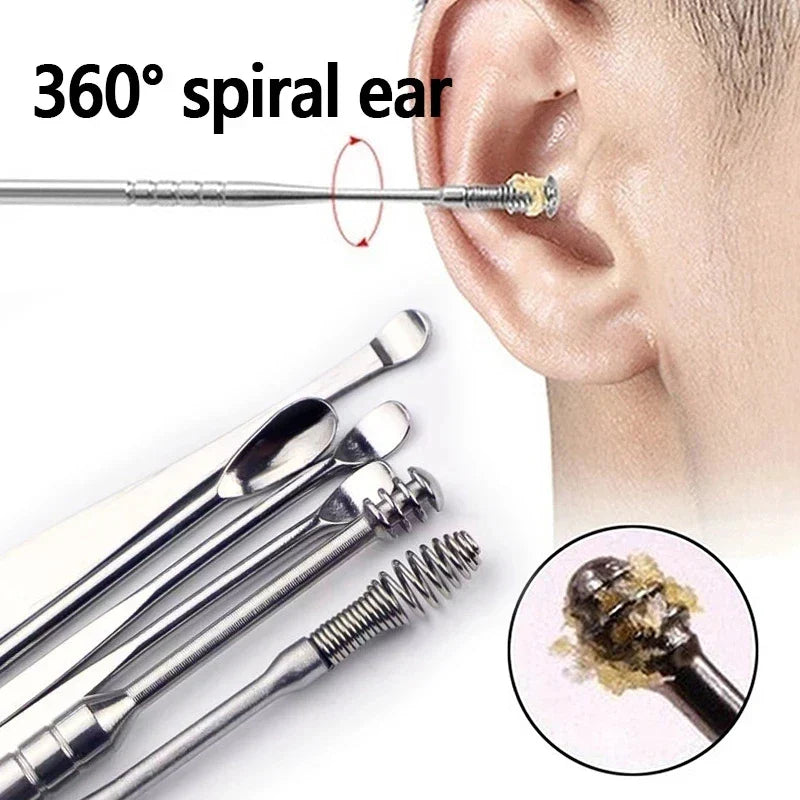 Spring Earwax Cleaner Tool Set
