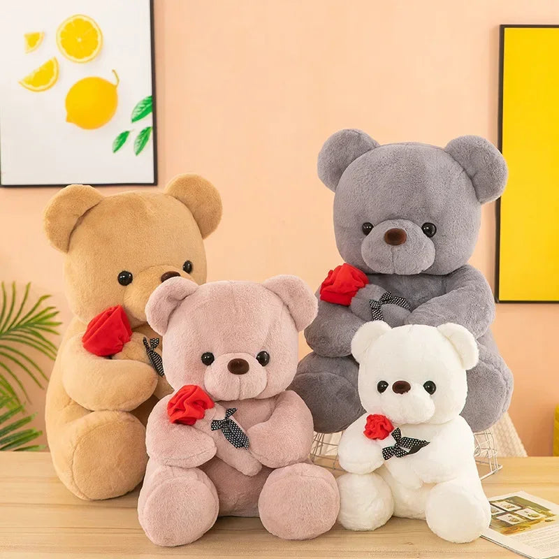 Valentine's Day Plush Teddy Bear - Adorable 25-55CM Gift for Girls