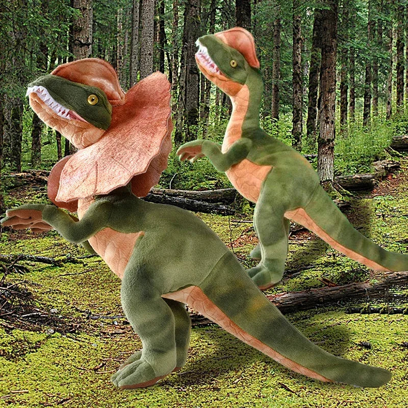 Cool Dilophosaurus Plush Toy - Adorable Double Crested Dinosaur Gift for Kids