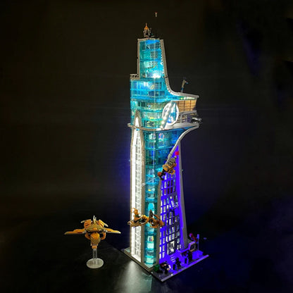 LED Light Kit For Avengers Tower Building Blocks