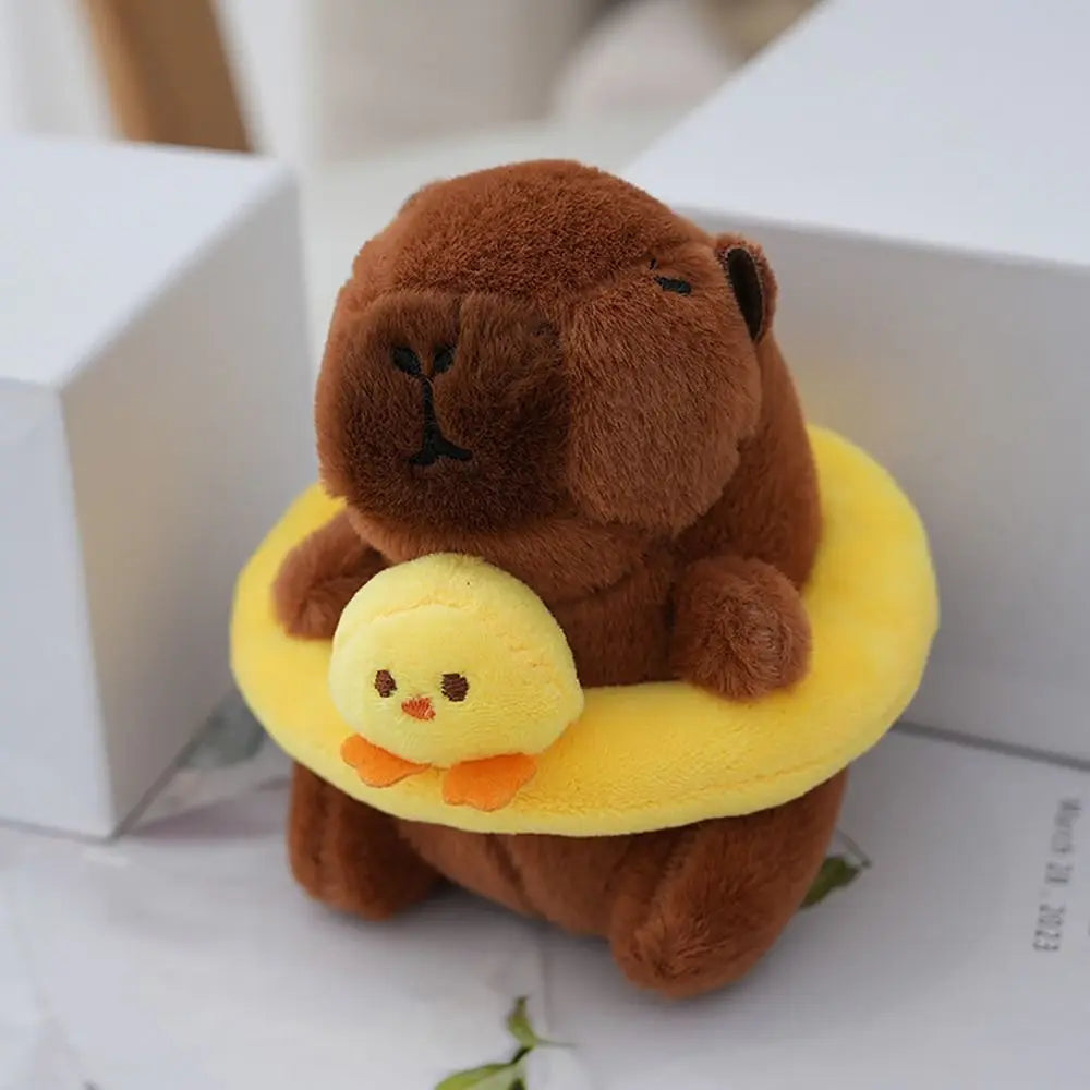 Capybara Plush Toy with Hoodie and Wings Mini Soft Stuffed Doll