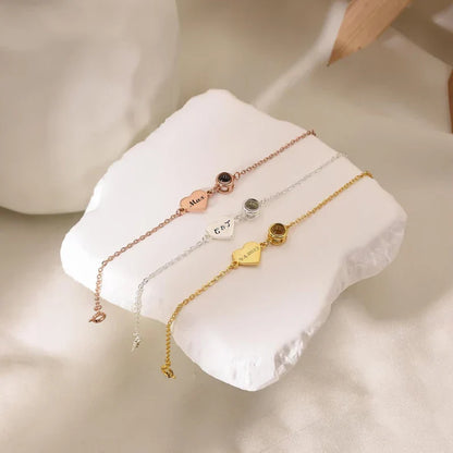 Personalized Photo Projection Name Bracelet