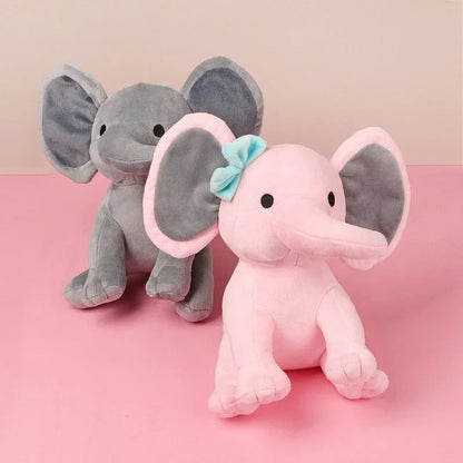 Gray Elephant Plush - 25cm Soft Stuffed Toy for Kids and Nursery Decor