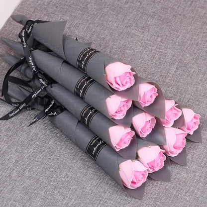 Soap Rose Bouquet Set of 10