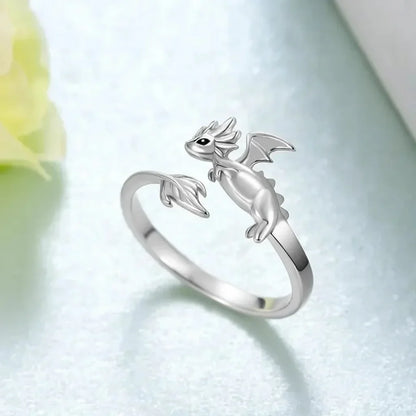 Delicate Adjustable 925 Sterling Silver Ring with Cubic Zirconia