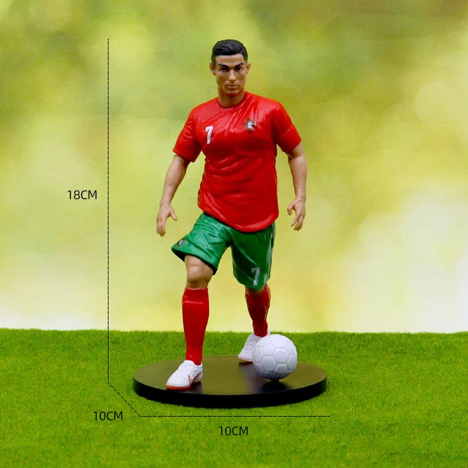 Ronaldo Messi Mbappe Model Dolls Cartoon Cute Action Figure