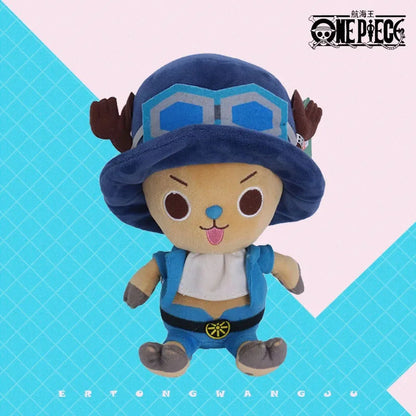 Kawaii One Piece Plush Dolls - Luffy & Chopper Soft Stuffed Toys