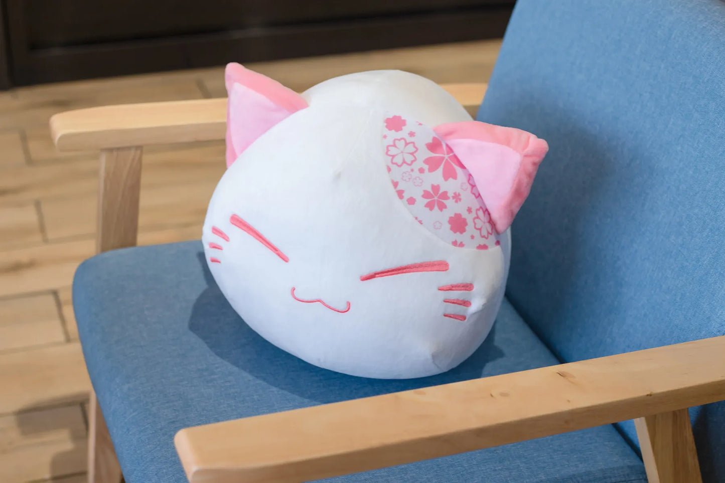 Cute Floral Cat Plush Toy 30cm Soft Stuffed Doll