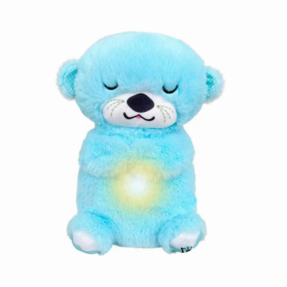 Breathing Bear Soothing Plush Toy with Music & Light for Baby Sleep