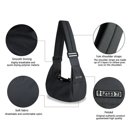 Pet Sling Carrier Bag - Shoulder Messenger Bag