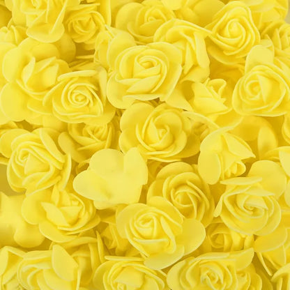 Foam Rose Heads 3.5cm - DIY Artificial Flowers for Wedding, Valentine's Day, and Home Decoration