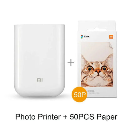 Mini Inkless Photo Printer With Ar Video Printing Technology