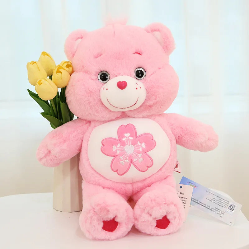 Pink Sakura Teddy Bear Plush Soft Stuffed Doll