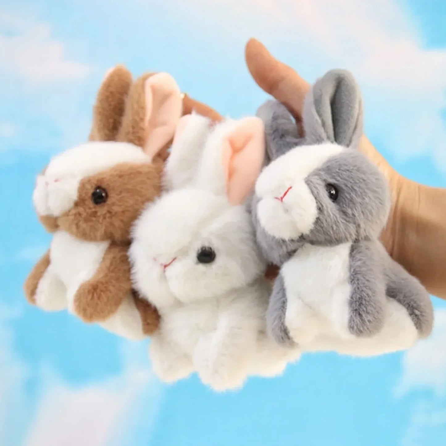Ultrasoft Plush Bunny Rabbit Toy - Adorable Handbag Pendant for Kids