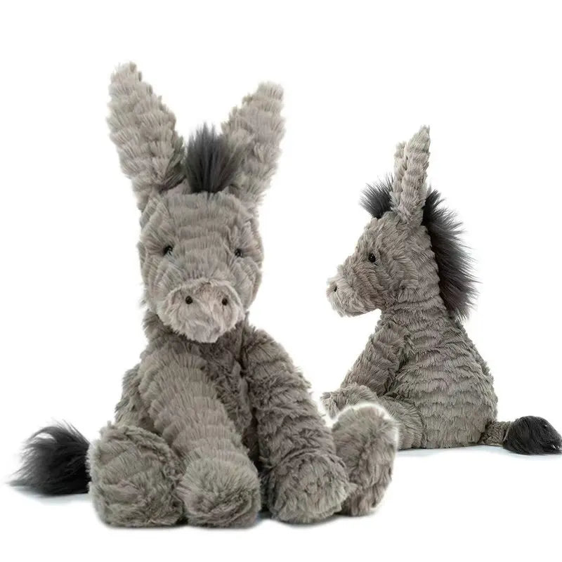 Cute Grey Donkey Plush Toy - Soft Stuffed Animal for Babies & Kids
