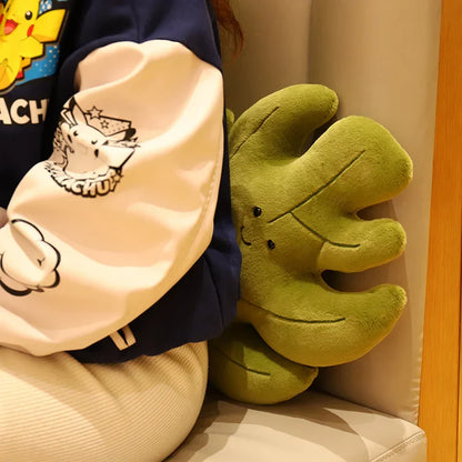 Soft Leaf Plush Pillow Decorative Cushion