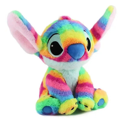 Rainbow Striped Alien Plush Toy Soft Cute Stuffed Pillow