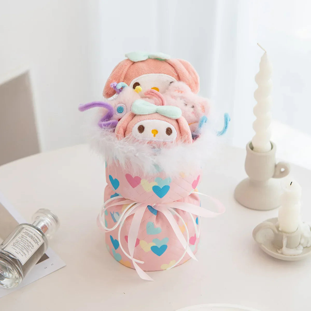 Kuromi Plush Flower Bouquet Kawaii Stuffed Doll