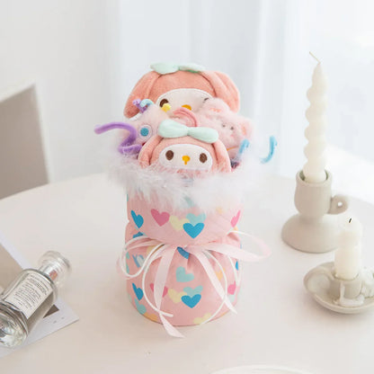 Kuromi Plush Flower Bouquet Kawaii Stuffed Doll