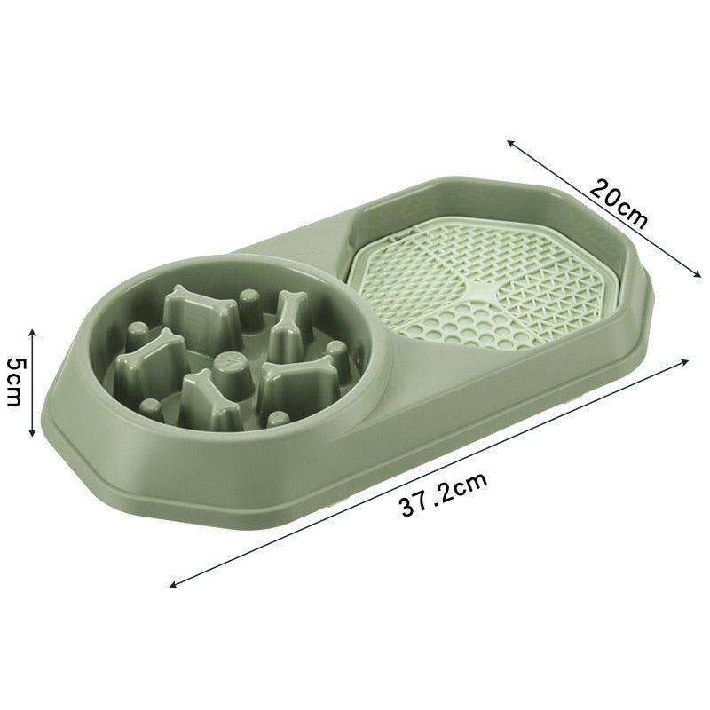 Dual Slow Feeder & Lick Mat Bowl