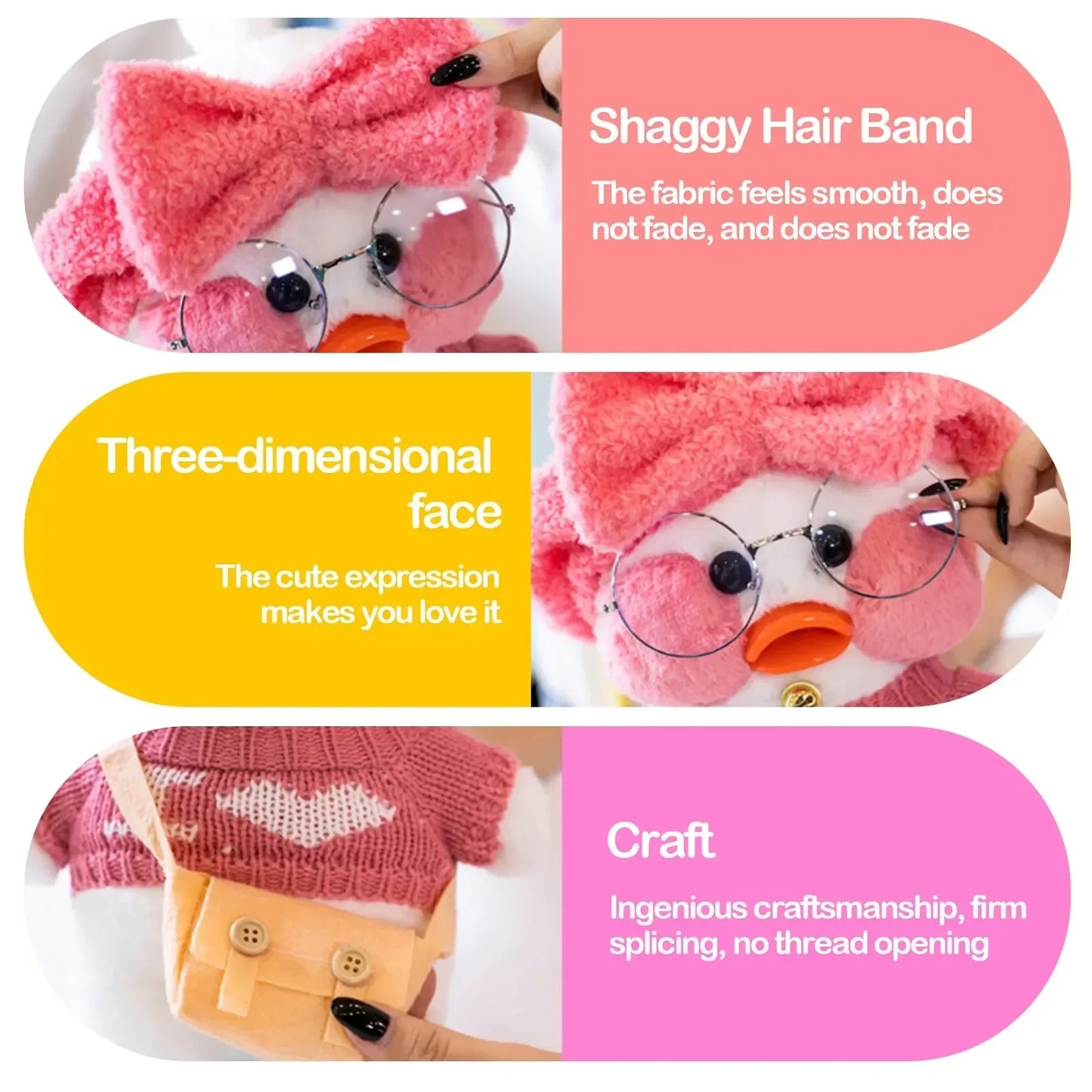 Kawaii 30cm Pato Plush Duck - Soft, Cuddly, and Adorable Hug Buddy!