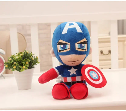 Spiderman & Captain America Plush Toys - Soft Marvel Heroes for Kids