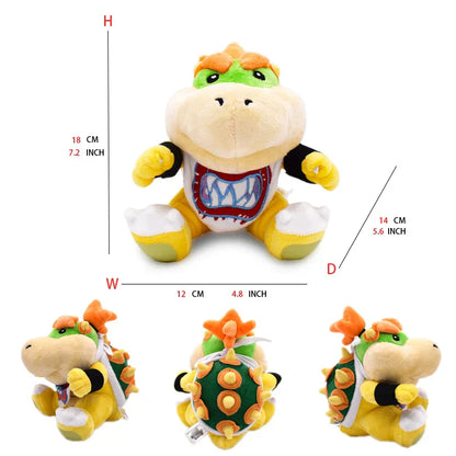 Super Mario Bros Plush Toys - Adorable Bowser Jr, Meowser & Lemmy Dolls