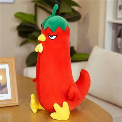 Angry Squat Chicken Plush Toy - Cute & Funny Gift for Kids