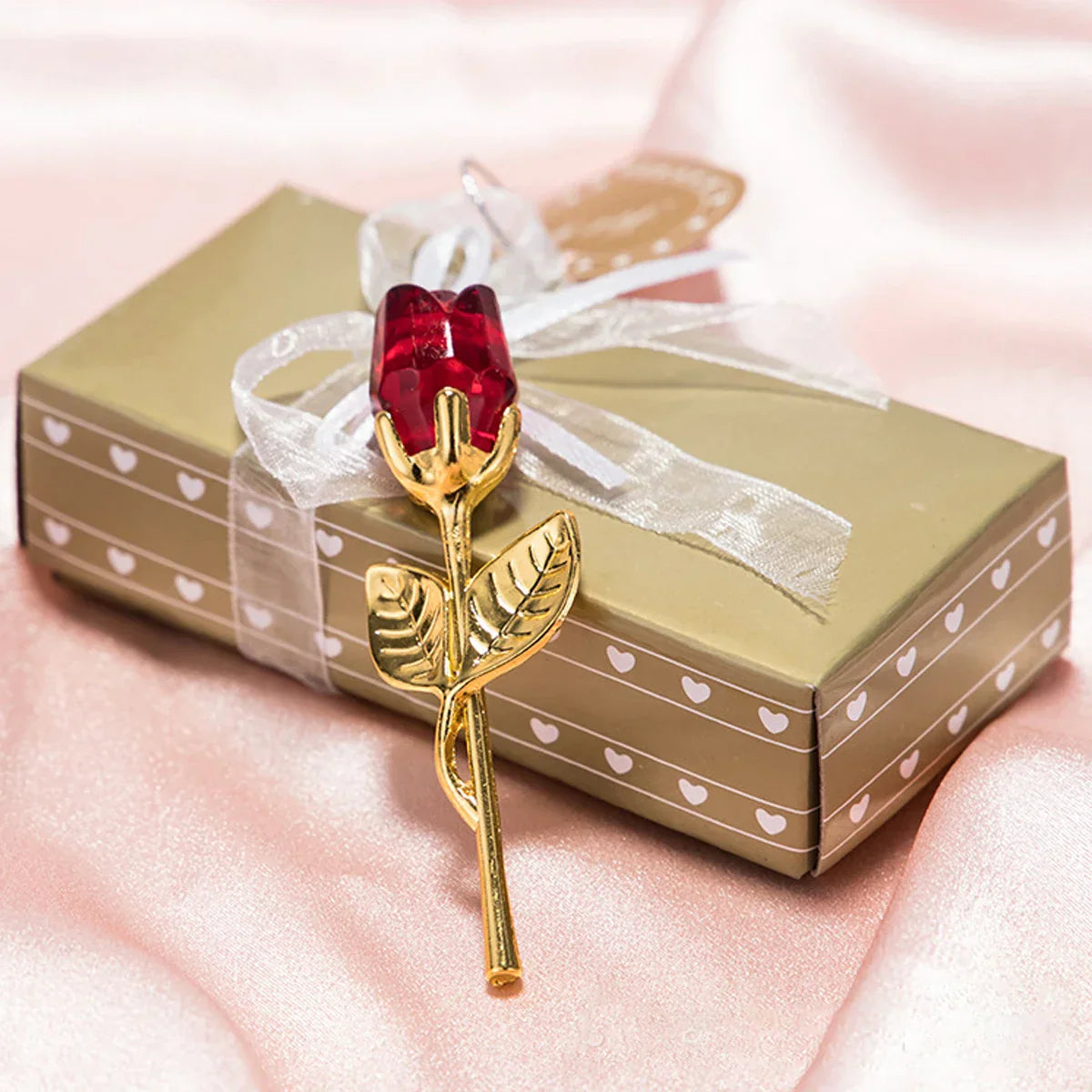 Crystal Rose Artificial Flower - Mother's Day & Anniversary Gift