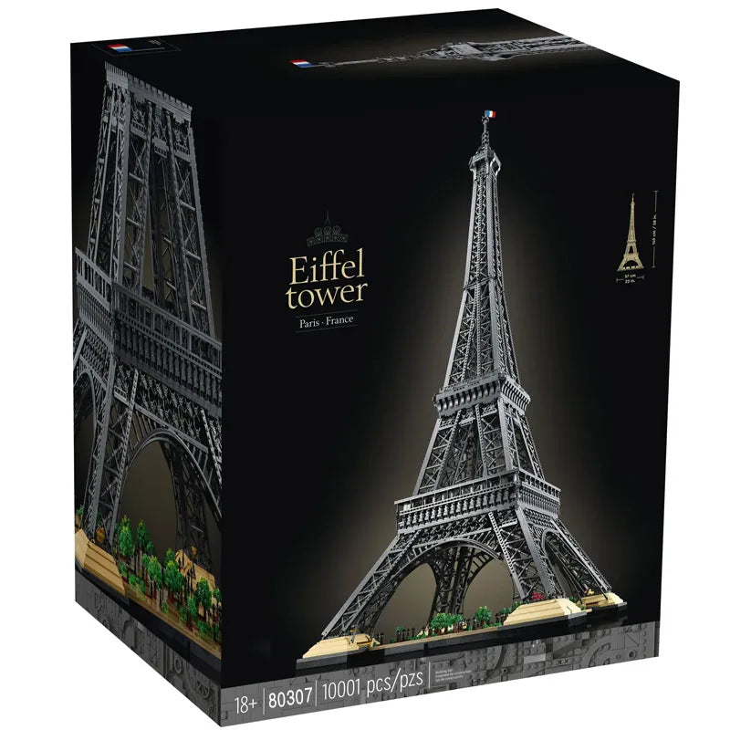 10001 Pcs Large Eiffel Tower Building Blocks