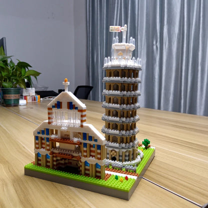 The Leaning Tower of Pisa Euro Constrution Micro Mini Building Blocks