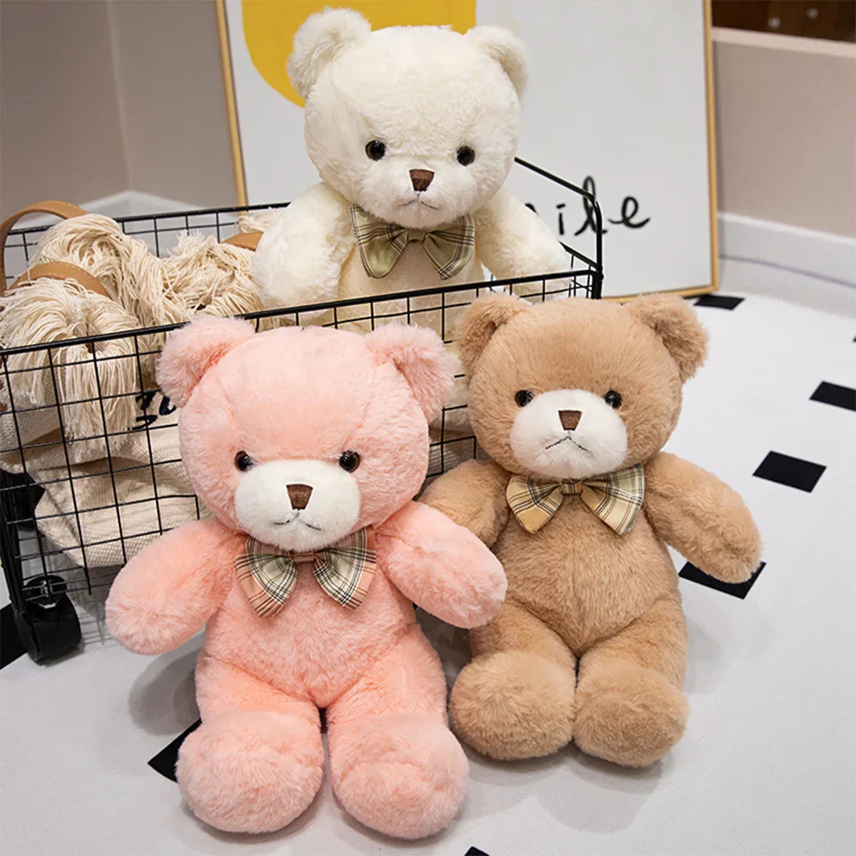 Cute Teddy Bear Plush Toy Soft Stuffed Bear for Kids