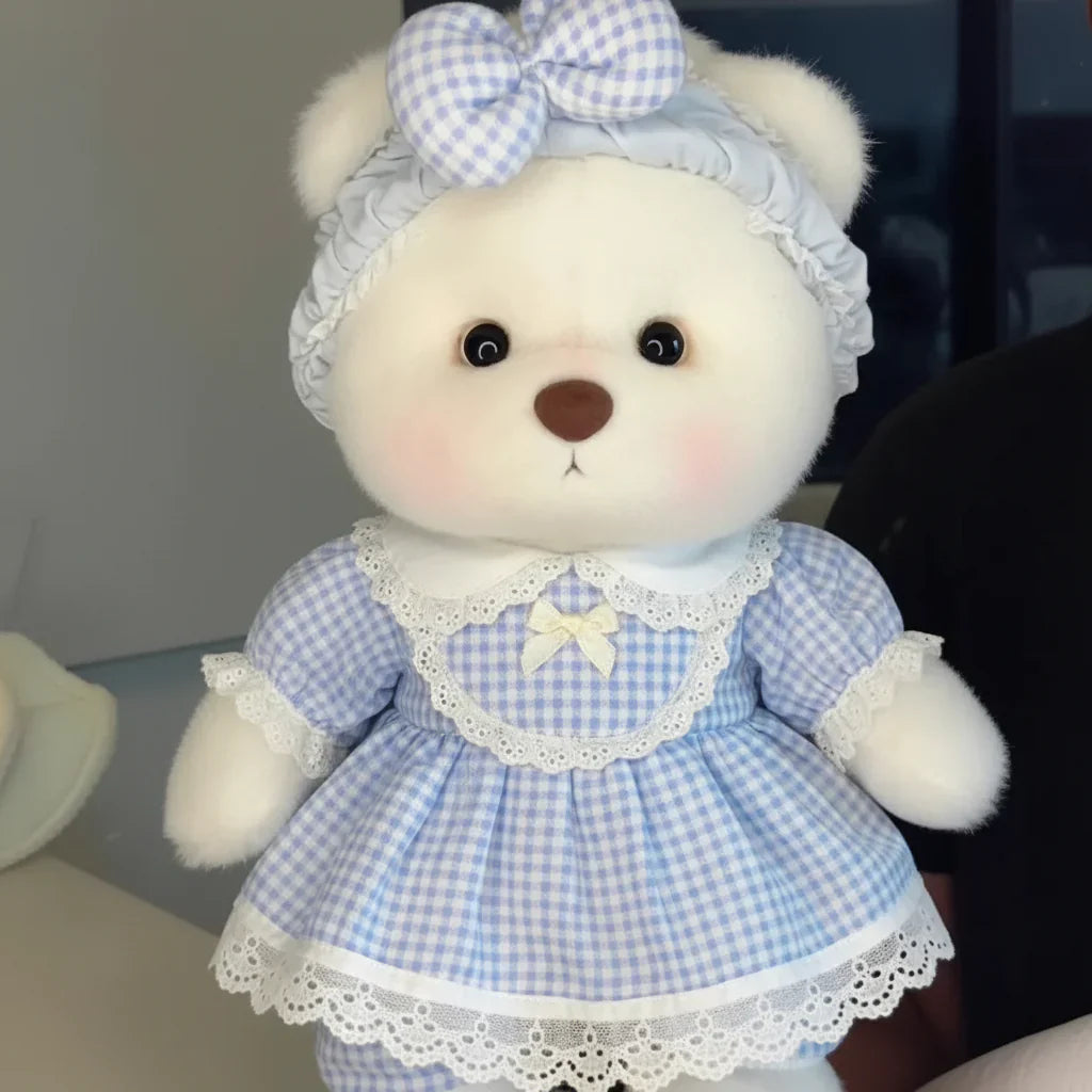 Handmade Teddy Bear Plush Doll with Outfit 30cm