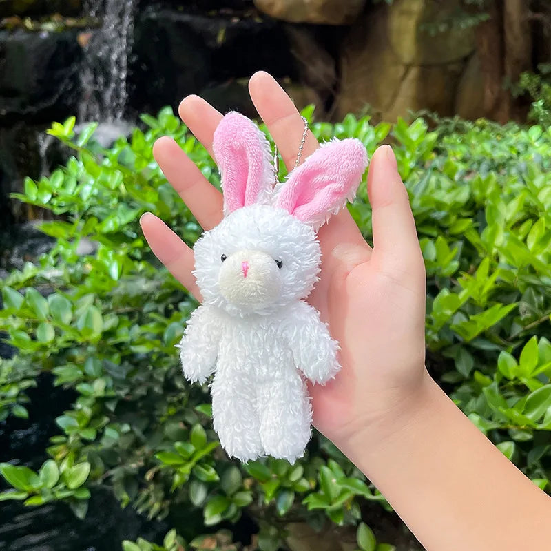 12cm Plush Teddy Bear Keychain Soft Stuffed Animal Pendant for Gifts