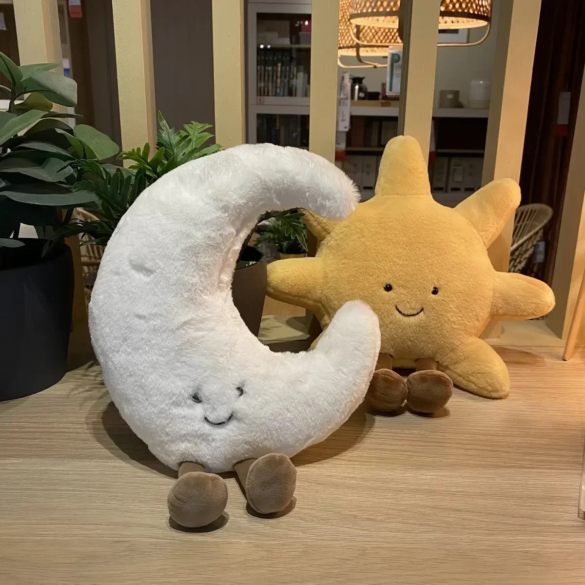 Cute Sun & Moon Pillows Soft Cozy