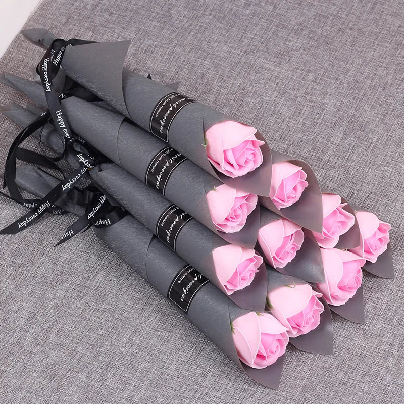 Soap Rose Bouquet Set of 10