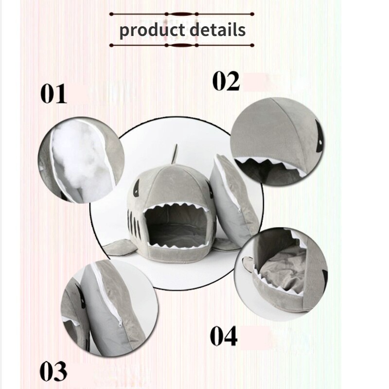 Shark Mouth Pet Bed