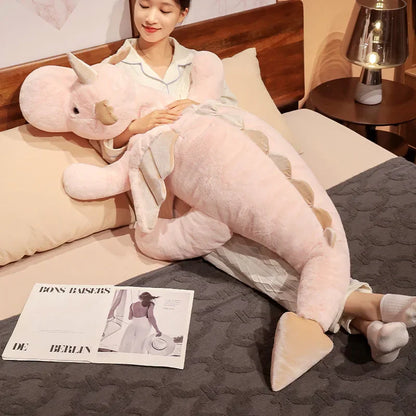 Giant Plush Unicorn Dinosaur Hug Pillow Soft Stuffed Toy