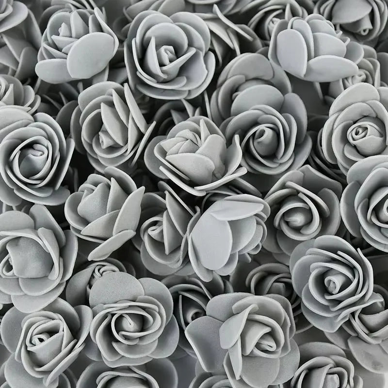 Foam Rose Heads 3.5cm - DIY Artificial Flowers for Wedding, Valentine's Day, and Home Decoration