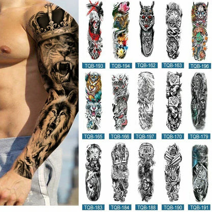 Full Arm Temporary Tattoos