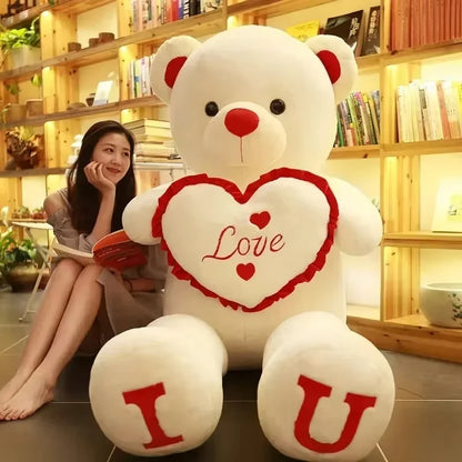 Giant Pink Teddy Bear Plush Pillow