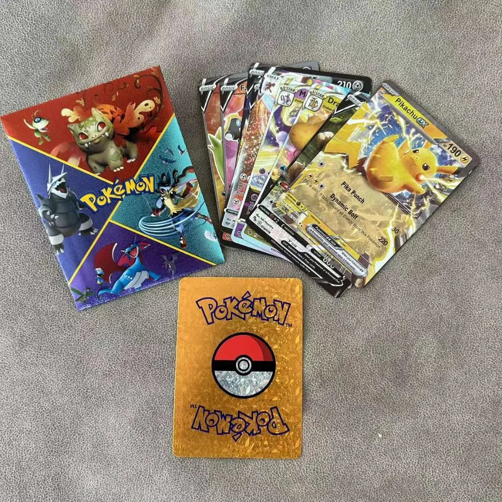 10Pcs Pokemon Cards Vmax GX Color Energy Card