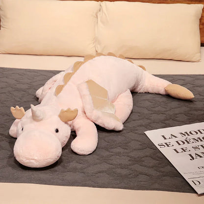 Giant Plush Unicorn Dinosaur Hug Pillow Soft Stuffed Toy