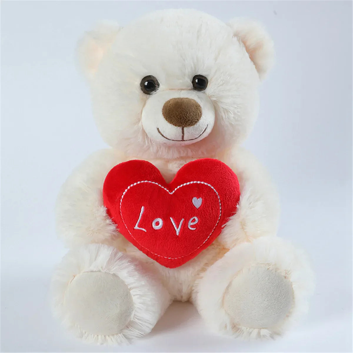 25cm Heart Bear Plush - Soft Stuffed Animal for Valentine's Day and Birthday Gifts