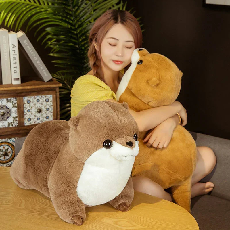 Cute 50cm Realistic Otter Plush Toy - Soft & Cuddly Gift for Kids